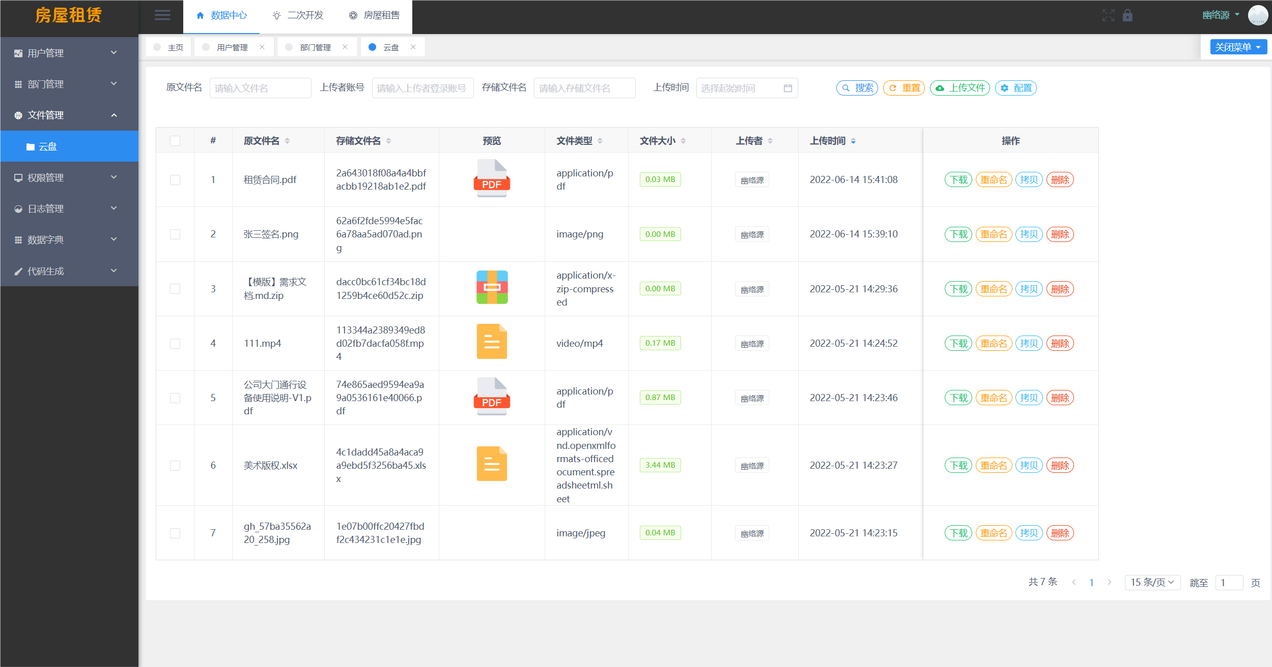 房屋租赁系统源码 SpringBoot + Vue