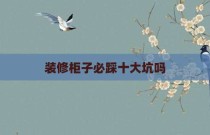 装修柜子必踩十大坑吗