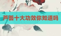 芦荟十大功效你知道吗