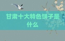 甘肃十大特色饼子是什么