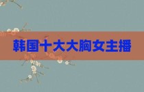 韩国十大大胸女主播