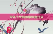 今年十大新闻事件是什么