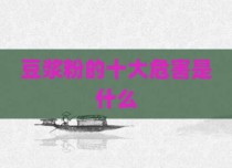 豆浆粉的十大危害是什么