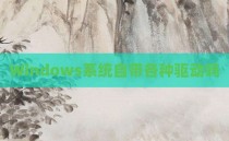 Windows系统自带各种驱动吗