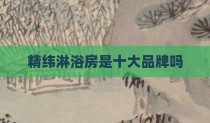 精纬淋浴房是十大品牌吗