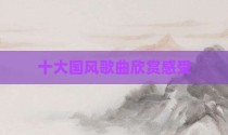 十大国风歌曲欣赏感受