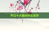 平江十大碗叫什么名字