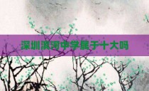 深圳滨河中学属于十大吗