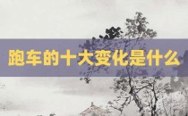 跑车的十大变化是什么
