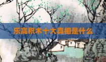 乐高积木十大真相是什么