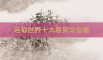 迷你世界十大悬赏令在哪
