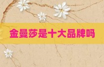 金曼莎是十大品牌吗