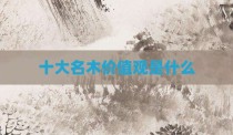 十大名木价值观是什么