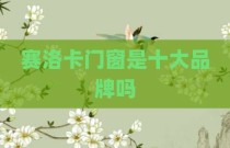 赛洛卡门窗是十大品牌吗