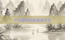 十大最好的皮肤是什么