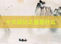 十大设计之星是什么