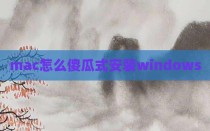 mac怎么傻瓜式安装windows