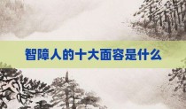 智障人的十大面容是什么
