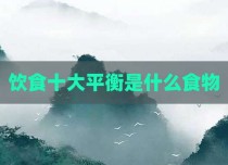 饮食十大平衡是什么食物