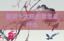 普贤十大愿的意思是什么