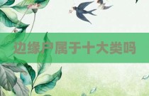 边缘户属于十大类吗