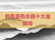 热泵是热水器十大品牌吗