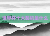 世界杯十大契机是什么