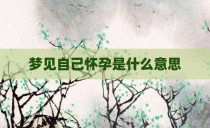 梦见自己怀孕是什么意思