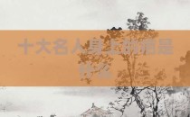 十大名人身上的疤是什么