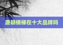唐朝楼梯在十大品牌吗