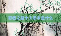 忍者之路十大忍术是什么