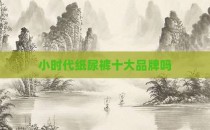 小时代纸尿裤十大品牌吗