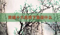 黄埔十大名将下集是什么