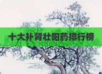 十大补肾壮阳药排行榜