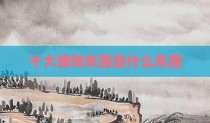 十大赚钱东西是什么东西