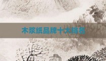 木浆纸品牌十大排名