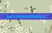 美国十大先进科技武器是什么