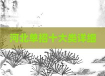 河北单招十大类详细