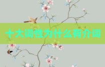 十大词性为什么有介词