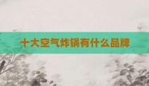 十大空气炸锅有什么品牌