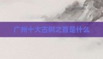 广州十大古树之首是什么