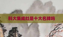 科大集成灶是十大名牌吗