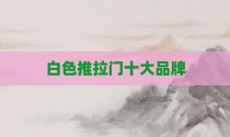 白色推拉门十大品牌