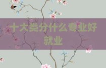 十大类分什么专业好就业