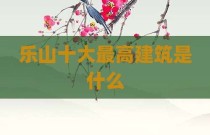乐山十大最高建筑是什么