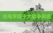 光电学院十大歌手排名