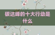 碳达峰的十大行动是什么