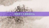 浮夸的十大演技是什么