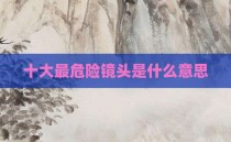 十大最危险镜头是什么意思