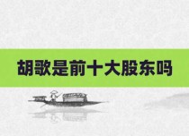 胡歌是前十大股东吗